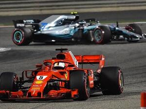 Team Ferrari: Sebastian Vettel achieved a superb victory at Bahrain GP this year. (AFP/ Getty Images)