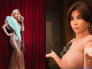 شيرين عبد الوهاب بنفس فستان باريس هيلتون من يوسف الجسمي