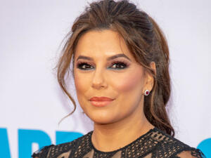 Eva Longoria pregnant with her first child (Source: Eugene Powers / Shutterstock)
