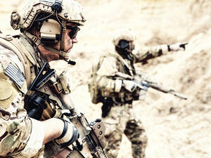US special operations forces fighters armed with assault rifle. (Shutterstock/ File Photo)