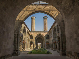 The double minaret madrasah. (Shutterstock/ File Photo)