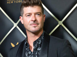 Thicke and his pregnant girlfriend April Love Geary were evacuated from their Malibu abode (Source: lev radin - Shutterstock.)