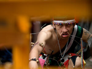 Tatung performers from Singkawang, West Kalimantan join a celebration of Cap Go Meh in Jakarta (Shutterstock)