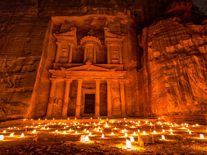 Candle-lit Petra (Shutterstock/File Photo)