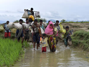 Over 750,000 refugees have fled Myanmar and crossed into Bangladesh after Myanmar forces launched a crackdown on the minority Muslim community. (Shutterstock/ File Photo)