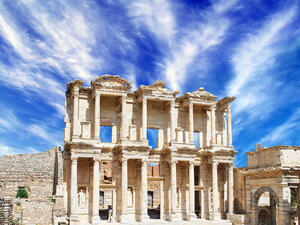 Facade of ancient Celsius Library in Ephesus, Turkey. (Shutterstock/ file Photo)
