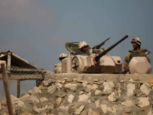 A military checkpoint in North Sinai. (AFP/File)