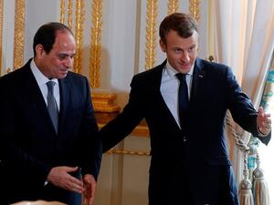 ماكرون و السيسي 