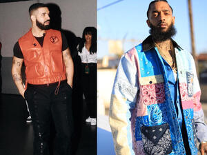 Nipsey Hussle was shot dead this Sunday (Source: nipseyhussle, champagnepapi / Instagram ) 