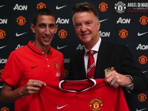 Angel Di Maria and Louis van Gaal