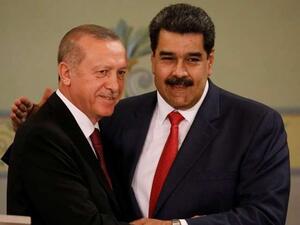 أردوغان ومادورو في قصر ميرافلوريس في كراكاس / أرشيفية
