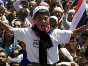 Yemeni protesters called for the ouster of President Ali Abdullah Saleh in the capital Sanaa on Monday, February 28. (AFP/ File Photo)
