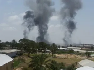 قصفت الطائرات الحربية بثلاثة صواريخ موقعا للمقاومة غرب خانيونس