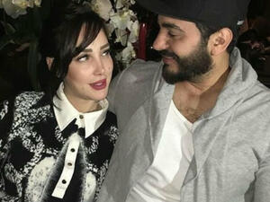 Rumor has it that Tamer Hosny is on his way to meet his wife Basma Bousil who is currently in the United States where she would be giving birth to their third child. (Source: tamerians - Instagram)