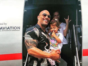 Dwayne 'The Rock' Johnson's daughter wants to be a WWE wrestler (Source: the rock / Instagram) 
 