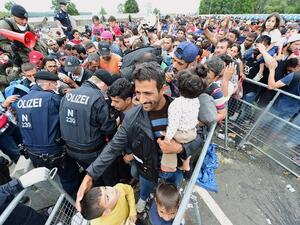 Ironically, countries that are most threatened by a drop in birth rates such as Hungary are doing their best to keep migrants out. (AFP/File)