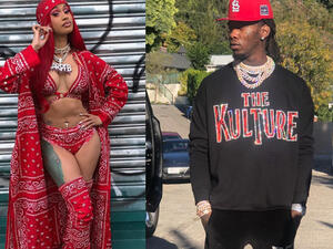 The former couple split up a few weeks ago (Source: iamcardb, offsetyrn / Instagram) 