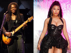 The lawsuit was filed Monday  (Source: tracychapmanonline, nickiinaj / Instagram) 