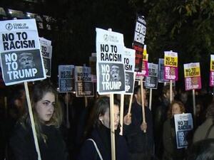 احتججات ضد ترامب والعنصرية 