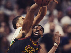 Tristan Thompson was spotted arriving to the NBA Finals in Oakland (Source: realtristan13 / Instagram)
