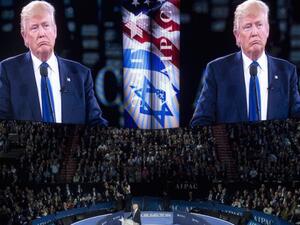 Donald Trump speaking at the American Israel Public Affairs Committee (AIPAC) 2016 Policy Conference. (AFP/File)