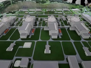 Model of Turkey's Akkuyu nuclear plant. (Anadolu)