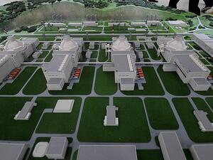 Model of Turkey's Akkuyu nuclear plant. (Anadolu) Model of Turkey's Akkuyu nuclear plant. (Anadolu)