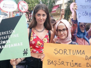 An increase in comments and violence towards women for their clothing choices has triggered Turkey's very own women's march.  (Twitter)