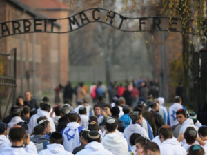 The travel executives are suspected of violating competition rules by colluding on prices for high school trips to the Nazi death camps. (Twitter)