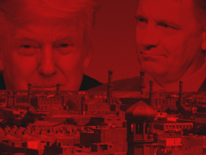 President Donald Trump and Erik Prince, courtesy of Al Bawaba 