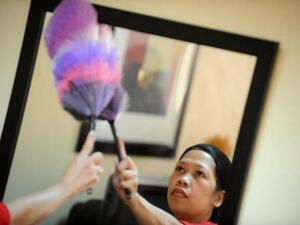 The law extends safeguards to domestic workers against physical, verbal and sexual abuse, as well as human trafficking and forced labor. (AFP/ File) The law extends safeguards to domestic workers against physical, verbal and sexual abuse, as well as human trafficking and forced labor. (AFP/ File)