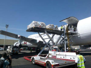 This week's UNHCR airlift will be the first of its kind to Syria since the start of the war in 2011 (Courtesy of the UN)