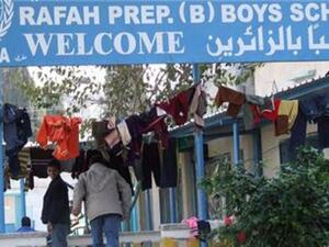 UNRWA schools have been used in recent days as refuge sites for Palestinians fleeing ongoing Israeli strikes in their neighborhoods (File Archive)