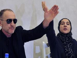 The parents of the suspected Boston bombers, brothers Tamerlan and Dzhokhar Tsarnaev, speak with journalists a news conference in Makhachkala on April 25 (AFP)