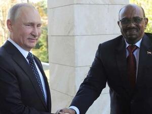  الرئيس الروسي فلاديمير بوتين والرئيس السوداني عمر البشير