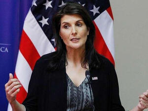 المندوبة الأمريكية لدى الأمم المتحدة، نيكي هايلي
