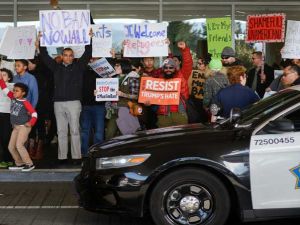 احتجاج مناهض لترامب في الولايات المتحدة