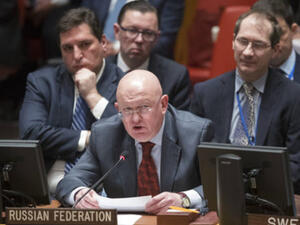 Ambassador Vassily Nebenzia, Representative of the Russian Federation to the UN (AFP/File Photo)
