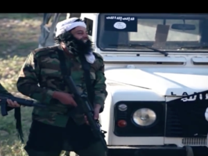 Palestinian comedy group Watan 3 Watar parody a Daesh roadside checkpoint in a 2014 YouTube video.  (Screenshot: Youtube) 