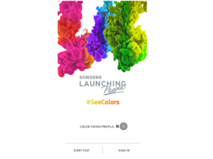 The new app by Samsung helps people with color vision deficiency use the app to adjust colors to their personal visual deficiencies.