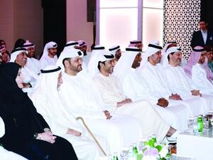 عبد العزيز النعيمي خلال إطلاق الاستراتيجية أمس في عجمان.