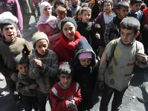 The Palestinian refugee camp continues to see violence inflicted by Daesh and the Syrian regime. (AFP/File)