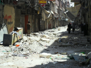 Residents of the rebel-held East Ghouta area outside Damascus worry that the regime's blockade will soon make their living situation comparable to areas like Moadamiya, where a yearlong blockade has led to starvation, fatal illness and deplorable humanitarian conditions (Courtesy of Violations Documentation Center in Syria)