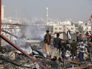 مقاتلات التحالف شنت ست غارات جوية على كلية الشرطة وسط العاصمة