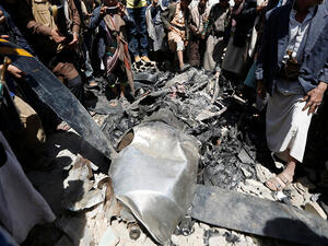 اسقاط طائرة استطلاع من دون طيار للتحالف خلال تحليقها في سماء منطقة البقع 