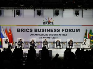BRICS in South Africa discuss expansion, US dollar reliance