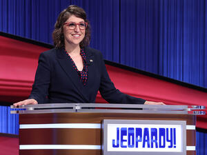 Bialik is filling in as a host for former winner Ken Jennings 