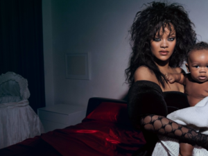 Rihanna, A$AP and their baby for the cover of Vogue