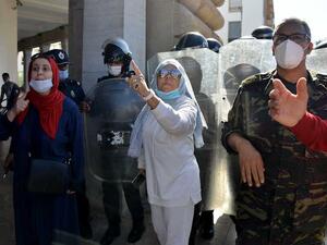 احتجاجات ضد إلزامية "جواز التلقيح" ضد كورونا في المغرب