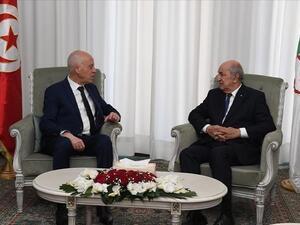 الرئيس الجزائري عبد المجيد تبون ونظيره التونسي قيس سعيّد 